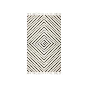 Collection - Kelim Tapis 90 x 160 cm, motif en losange, bla…