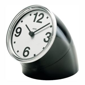 Alessi - Horloge de table Cronotime, noir