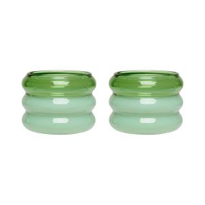 Design Letters - Bubble Porte-bougies à réchaud, vert / mil…