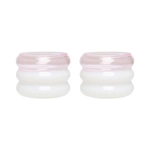 Design Letters - Bubble Porte-bougies à réchaud, rose / mil…