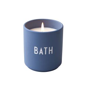 Design Letters - Bougie parfumée, Bath / bleu