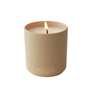 Design Letters - Bougie parfumée, Hello / beige