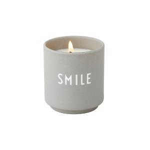 Design Letters - Bougie parfumée petite, Smile / cool gray