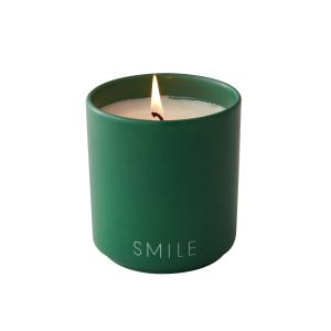Design Letters - Bougie parfumée, Smile / vert gazon