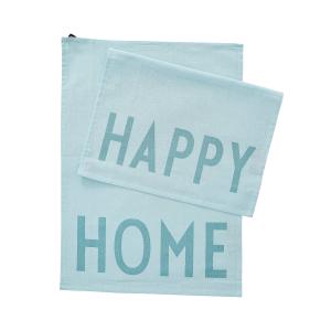 Design Letters - Favourite Torchon, Happy / Home, light blu…