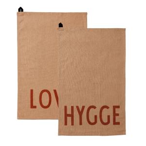 Design Letters - Favourite Torchon, Love / Hygge, beige (lo…