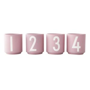 Design Letters - Mini-tasse en porcelaine (set de 4), lavan…