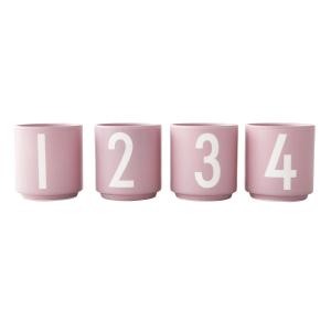 Design Letters - Mini-tasse en porcelaine (set de 4), lavan…