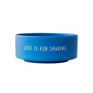 Design Letters - Snack Coupe, Love is for sharing / bleu co…