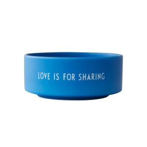 Design Letters - Snack Coupe, Love is for sharing / bleu co…
