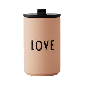 Design Letters - Thermo Cup 0.35 l Love, soft camel