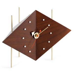 Vitra - Diamond Clock, noyer massif