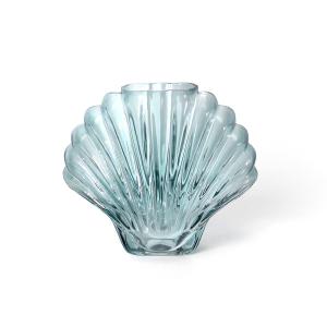 DOIY - Seashell Vase, bleu / transparent