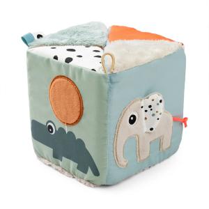 Done by Deer - Jouet d'activité pour bébé, cube dépliant, D…