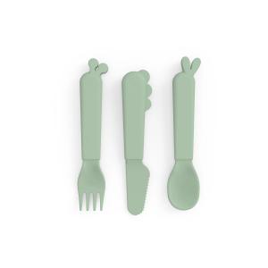 Done by Deer - Kiddish Set de couverts Deer Friends, vert