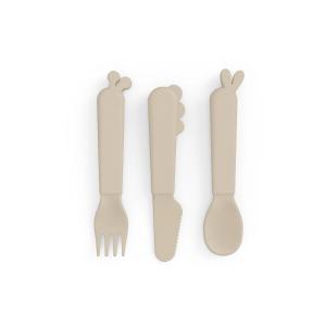 Done by Deer - Kiddish Set de couverts Deer Friends, sable
