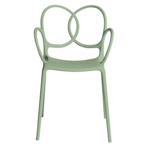 Driade - Chaise avec accoudoirs, vert