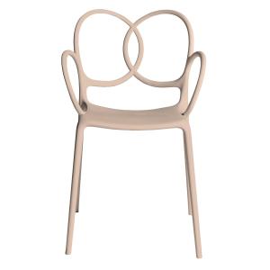Driade - Chaise avec accoudoirs, pastel pink