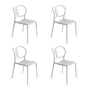 Driade - Sissi Chaise Outdoor, blanc mat (set de 4)