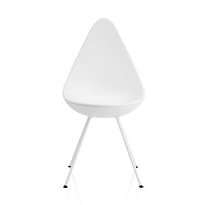 Fritz Hansen - Drop chaise, blanc / blanc