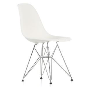 Vitra - Chaise Eames Plastic Side DSR (H 43 cm), chromé / b…