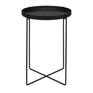 e15 - Habibi Table d'appoint H 47 Ø 37 cm, noir profond