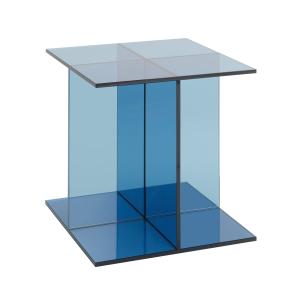 e15 - Vier Table d'appoint, 40 x 40 cm, bleu foncé