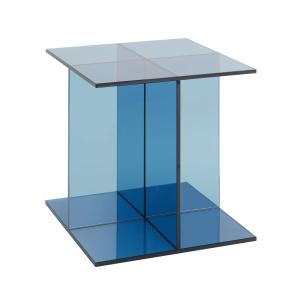 e15 - Vier Table d'appoint, 40 x 40 cm, bleu foncé