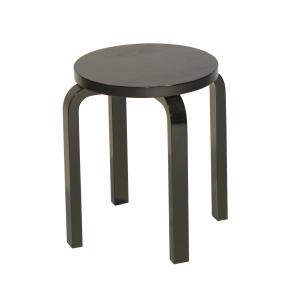 Artek - Tabouret E60, laqué noir