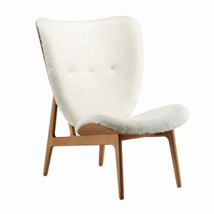 NORR11 - Elephant Lounge Fauteuil, chêne fumé / peau de mou…