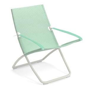 Emu - Snooze Chaise longue, blanche / citronnelle