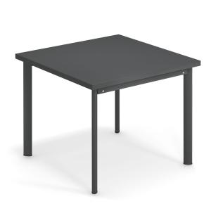 Emu - Table étoilée h 75 cm, 90 x 90 cm, en fer antique