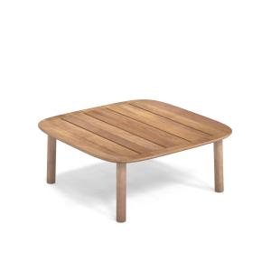 Emu - Twins Table d'appoint de jardin basse, teck, 85 x 85…