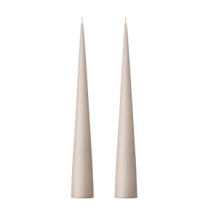 ester & erik - Bougie conique, 37 cm, No. 22, linen grey /…