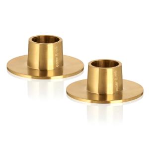 ester & erik - Bougeoir pour bougies fouet, ⌀ 6 cm, or / ma…