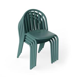 Fatboy - Fred's Outdoor chaise, vert sauge foncé (set de 4)…