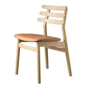 FDB Møbler - J48 Chaise, chêne naturel laqué / cuir cognac…