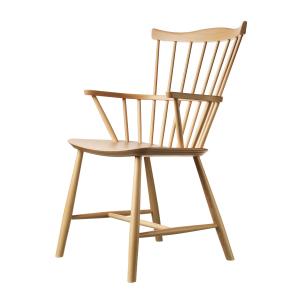 FDB Møbler - J52B Chaise avec accoudoirs, hêtre laqué trans…