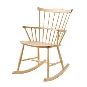 Fdb møbler - J52g rocking chair, chêne laqué clair