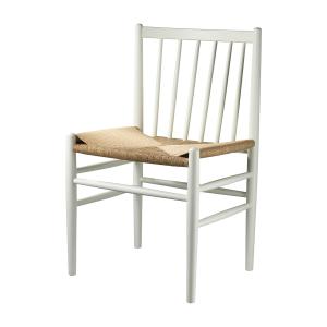 FDB Møbler - J80 Chaise, hêtre laqué blanc / tressage natur…