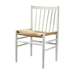 FDB Møbler - J80 Chaise, hêtre laqué blanc / tressage natur…