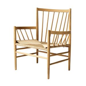 Fdb møbler - J82 chaise longue, chêne laqué mat / osier nat…