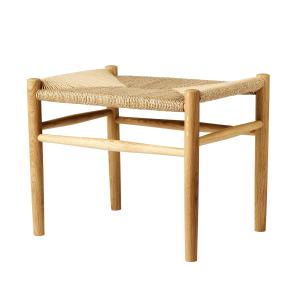 FDB Møbler - J83 Tabouret, chêne laqué mat / tressage natur…