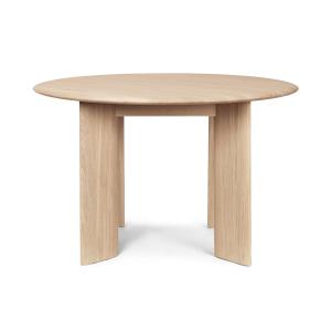 ferm LIVING - Bevel Table, Ø 117 x H 73 cm, chêne huilé bla…