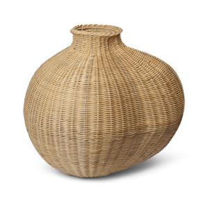 Ferm Living - Bola Braided Vase de sol, H 50 cm, Naturel