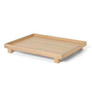 Ferm Living - Bon plateau en bois, grand / chêne