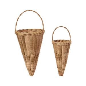 Ferm Living - Braided Cones Décorations de Noël, nature (se…