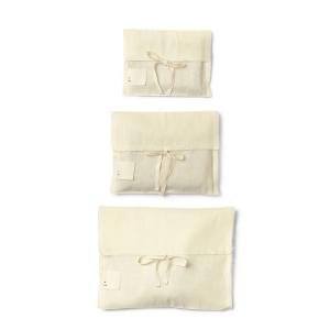 Ferm Living - Christmas Giftbag, naturel (set de 3)