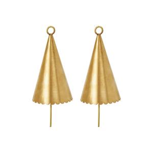 Ferm Living - Cone Bell Décorations de Noël, laiton (set de…