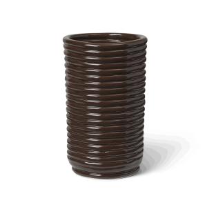 ferm LIVING - Vase Corduroy, carob brown